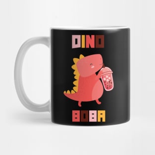 Cute Boba Gift Bubble Tea Dino boba Mug